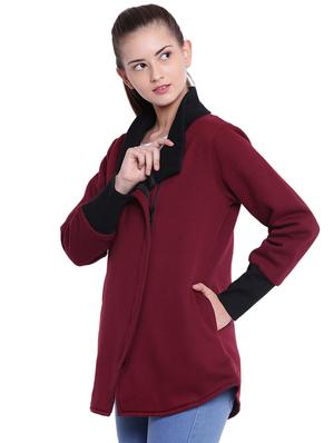 contrast shawl collar jacket - 15679714 - Standard Image - 2