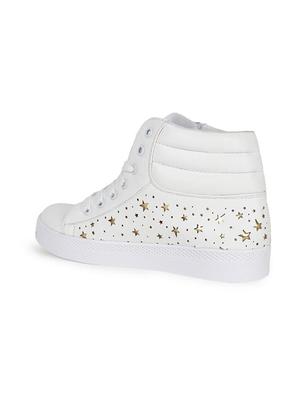 white lace-up sneakers - 15679805 - Standard Image - 2