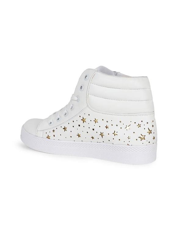 white lace-up sneakers - 15679805 - Zoom Image - 2