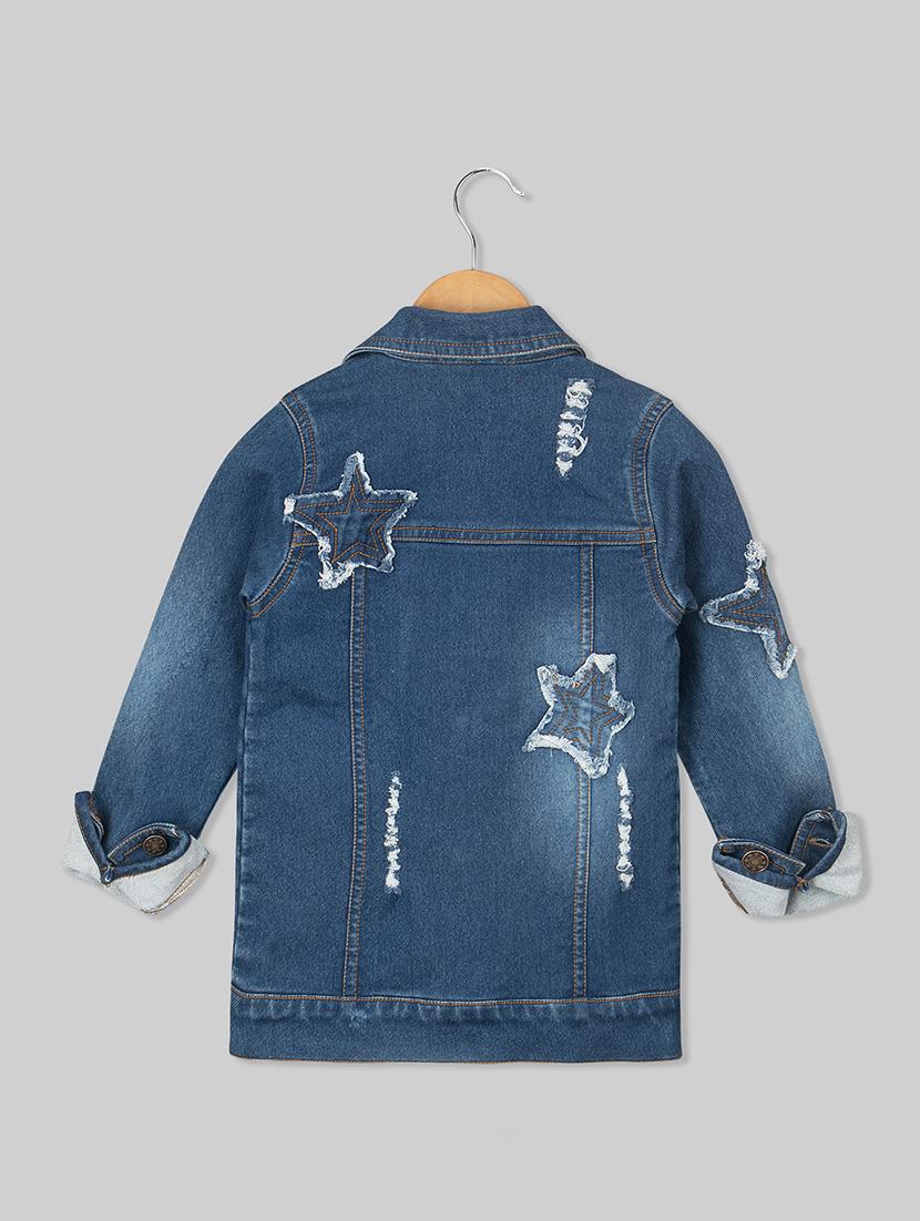 blue cotton blend jacket - 15680786 - Zoom Image - 2