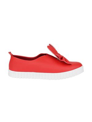 red lace-up casual shoes - 15681781 - Standard Image - 2