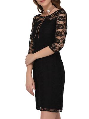 floral mesh panel sheath dress - 15681956 - Standard Image - 2