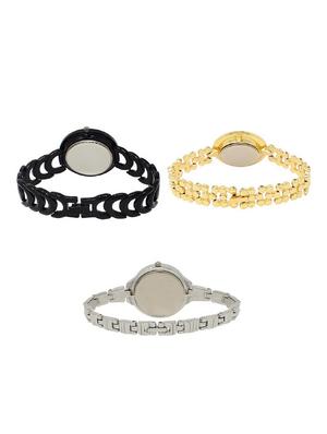 set of 3 round dial analog watch combo -(lk201-203-226) - 15682148 - Standard Image - 2