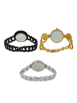 set of 3 round dial analog watch combo -(lk201-204-223) - 15682179 - Standard Image - 2