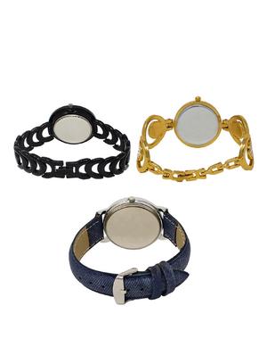 set of 3 round dial analog watch combo -(lk201-204-241) - 15682194 - Standard Image - 2