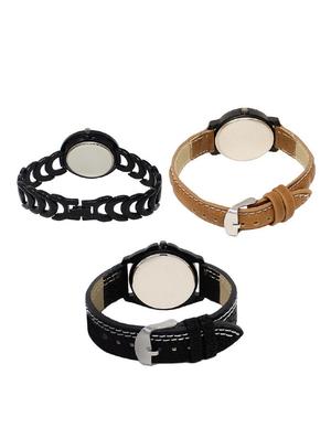 set of 3 round dial analog watch combo -(lk201-209-234) - 15682344 - Standard Image - 2