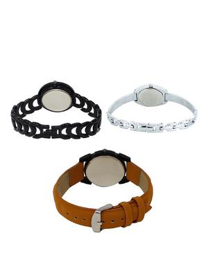 Set of 3 round dial analog watch combo -(LK201-219-235) - 15682518 - Standard Image - 2