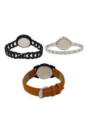 Set of 3 round dial analog watch combo -(LK201-226-235) - 15682615 - Standard Image - 2