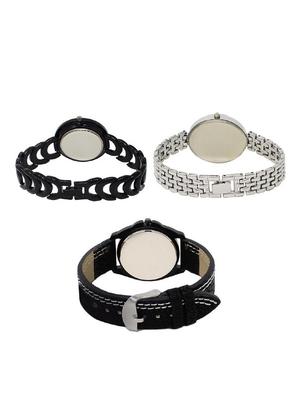 Set of 3 round dial analog watch combo -(LK201-227-234) - 15682625 - Standard Image - 2