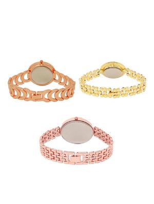 Set of 3 round dial analog watch combo -(LK202-203-228) - 15682726 - Standard Image - 2
