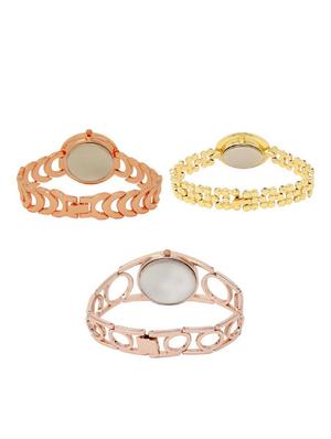 set of 3 round dial analog watch combo -(lk202-203-232) - 15682729 - Standard Image - 2