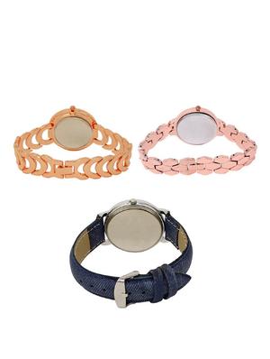 set of 3 round dial analog watch combo -(lk202-215-241) - 15683028 - Standard Image - 2
