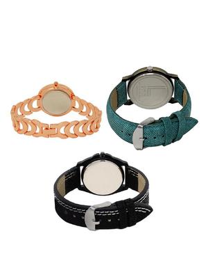 set of 3 round dial analog watch combo -(lk202-229-234) - 15683221 - Standard Image - 2