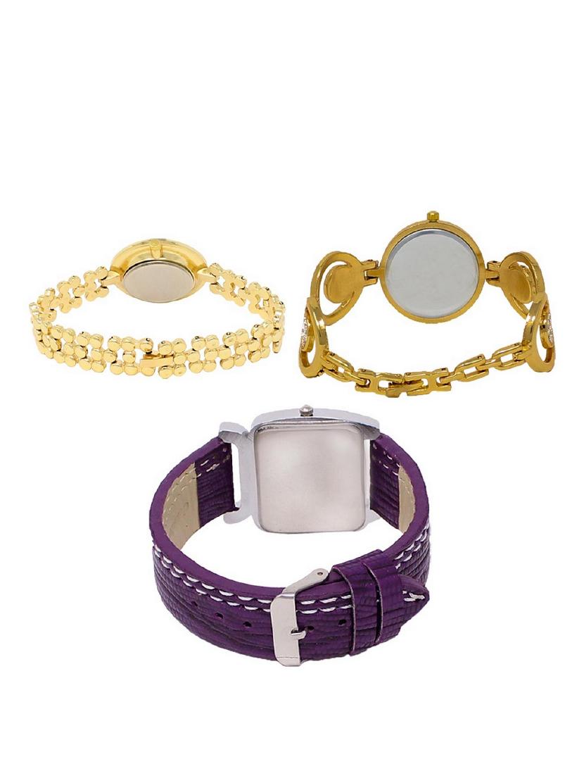 set of 3 round dial analog watch combo -(lk203-204-207) - 15683283 - Zoom Image - 2