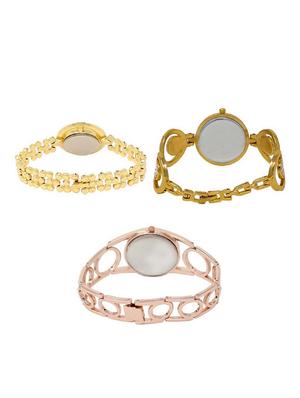 set of 3 round dial analog watch combo -(lk203-204-232) - 15683305 - Standard Image - 2