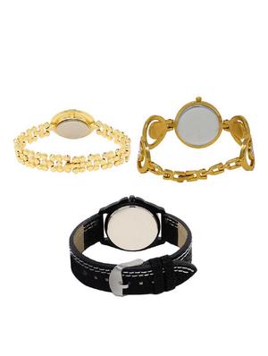 Set of 3 round dial analog watch combo -(LK203-204-234) - 15683307 - Standard Image - 2