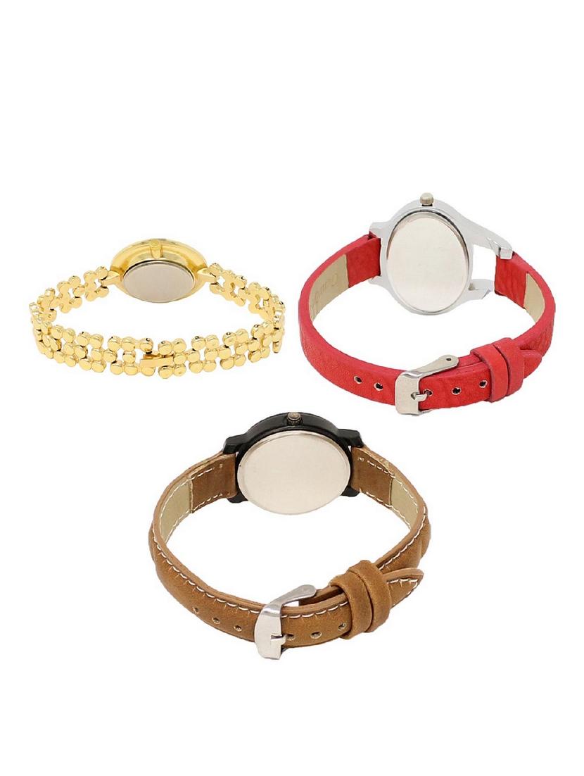 set of 3 round dial analog watch combo -(lk203-206-209) - 15683349 - Zoom Image - 2