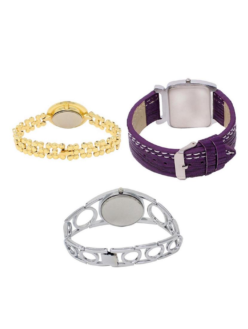 set of 3 round dial analog watch combo -(lk203-207-233) - 15683403 - Zoom Image - 2