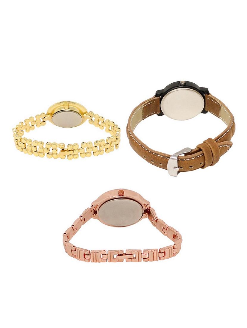 set of 3 round dial analog watch combo -(lk203-209-225) - 15683455 - Zoom Image - 2