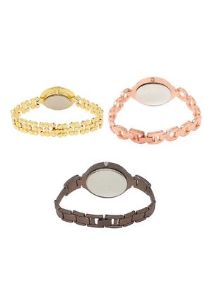 set of 3 round dial analog watch combo -(lk203-210-236) - 15683485 - Standard Image - 2