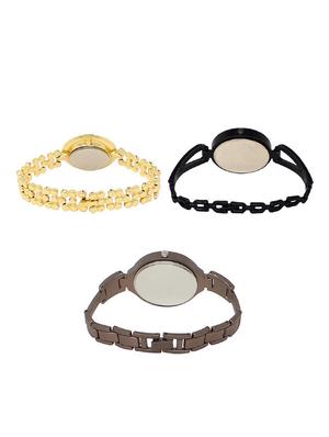 set of 3 round dial analog watch combo -(lk203-211-236) - 15683509 - Standard Image - 2
