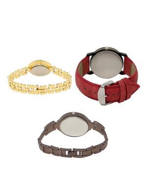 set of 3 round dial analog watch combo -(lk203-230-236) - 15684171 - Standard Image - 2