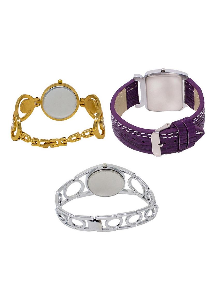 set of 3 round dial analog watch combo -(lk204-207-233) - 15684518 - Zoom Image - 2