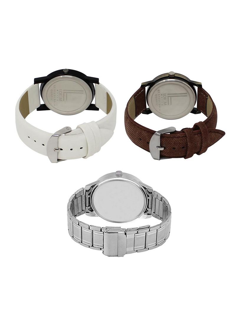 set of 3 analog watch combo -(lk-26-29-101) - 15687597 - Zoom Image - 2