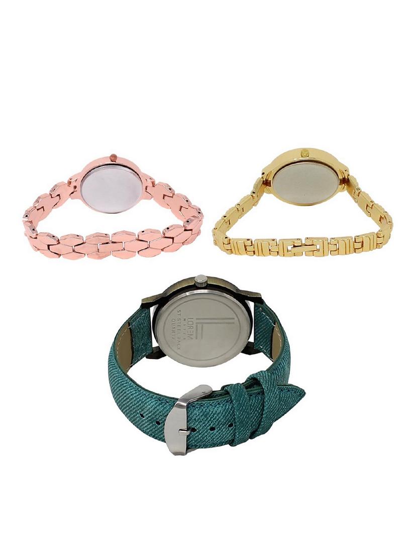 set of 3 analog watch combo -(lk215-224-229) - 15689275 - Zoom Image - 2
