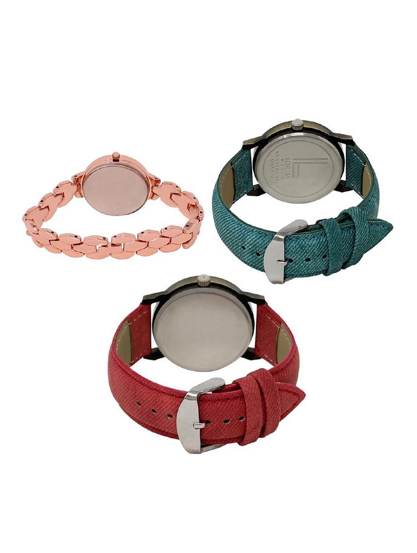 set of 3 analog watch combo -(lk222-229-230) - 15690644 - Zoom Image - 2