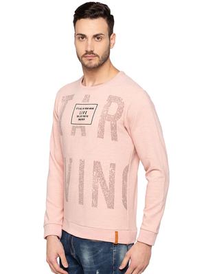 pink cotton front print sweatshirt - 15691540 - Standard Image - 2