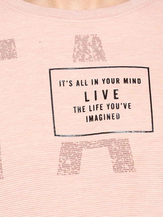 pink cotton front print sweatshirt - 15691540 - Zoom Image - 5