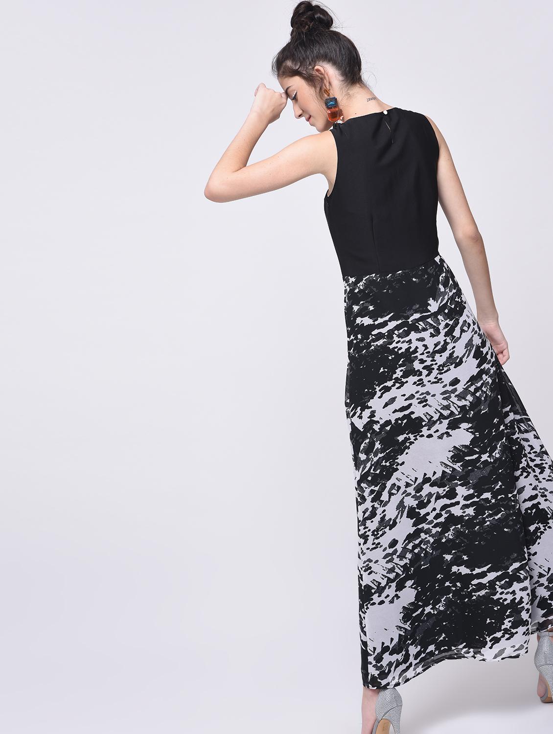 sleeveless abstract print maxi dress - 15692000 - Zoom Image - 2