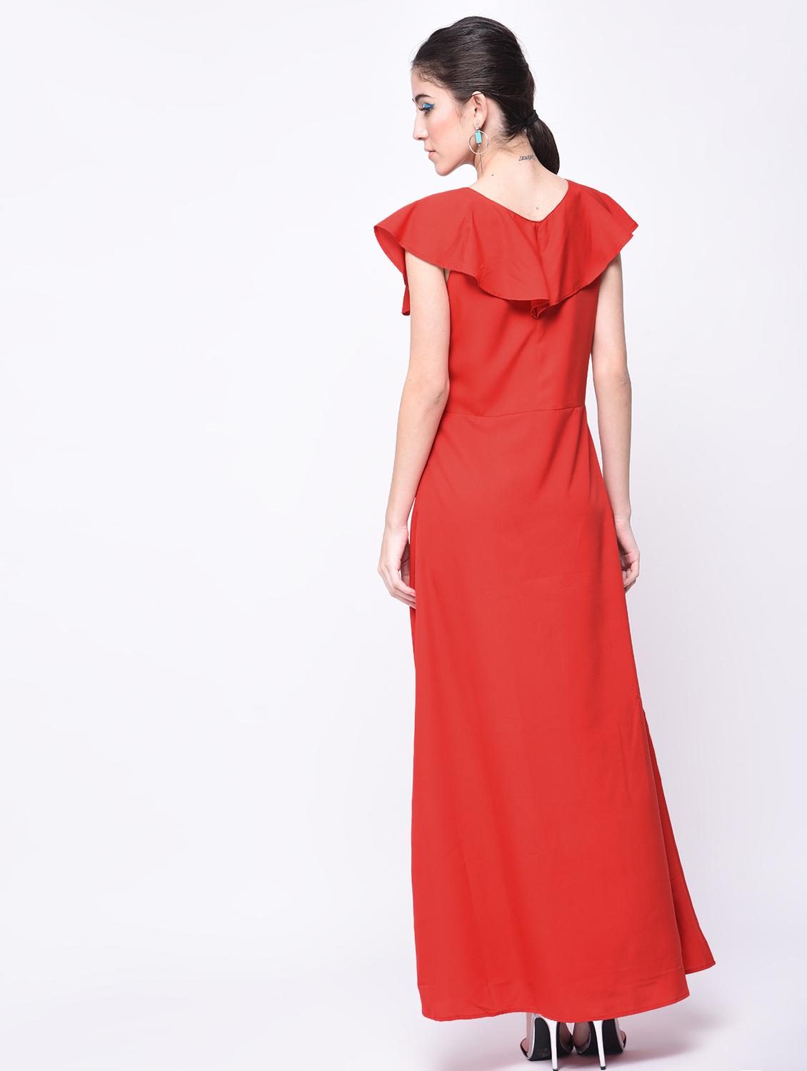 flutter sleeved maxi dress - 15692003 - Zoom Image - 2