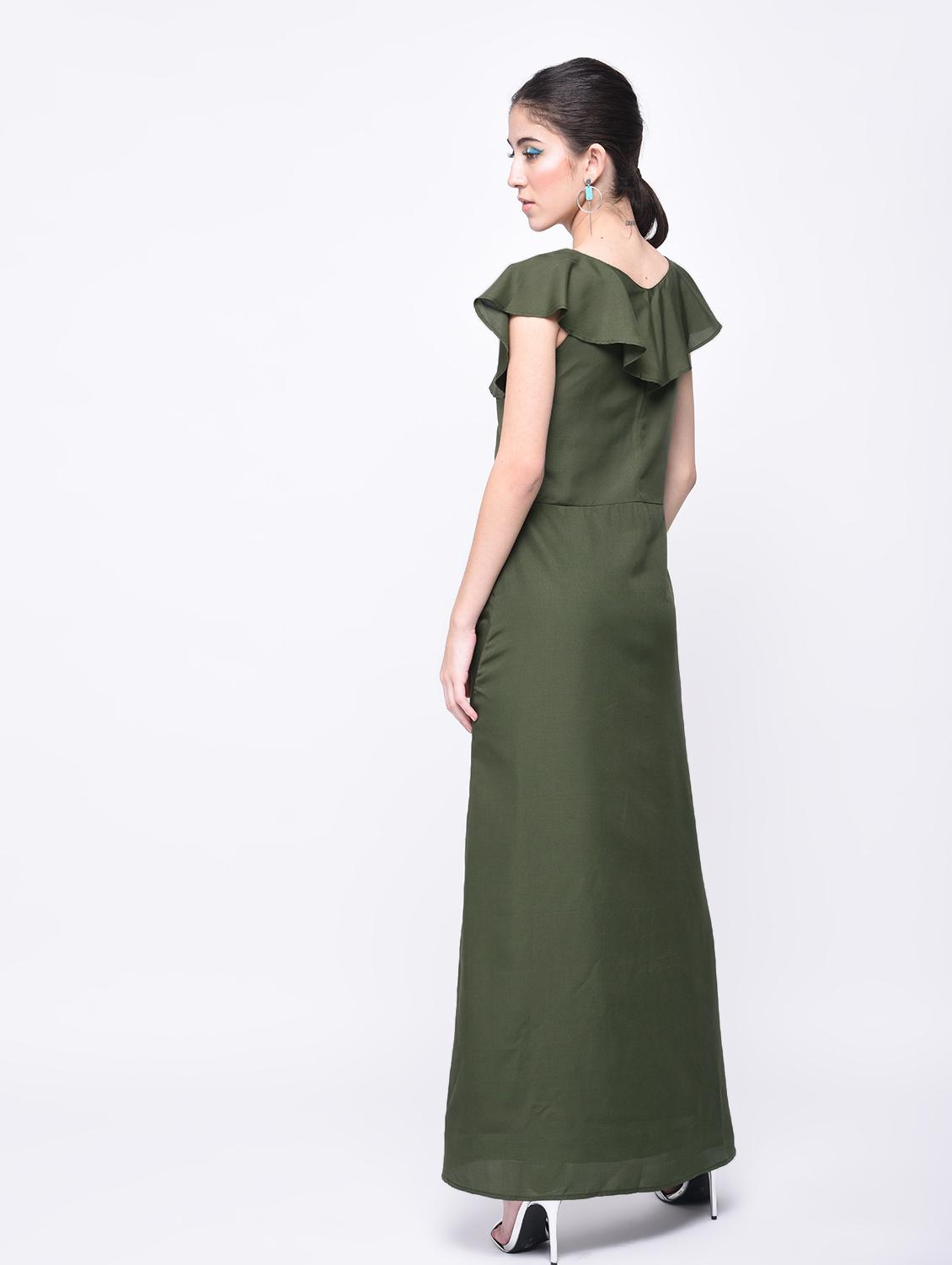 flutter sleeved maxi dress - 15692004 - Zoom Image - 2