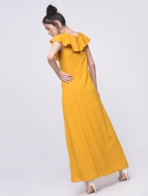 flutter sleeved maxi dress - 15692005 - Standard Image - 2