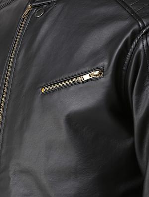 black leather biker jacket - 15692444 - Standard Image - 5