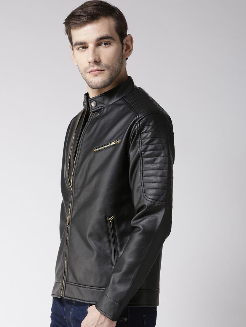 black leather biker jacket - 15692444 - Zoom Image - 2