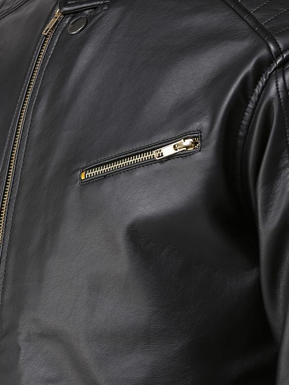 black leather biker jacket - 15692444 - Zoom Image - 5