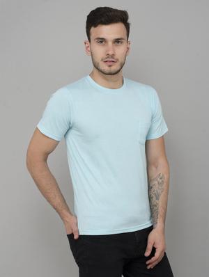 blue cotton pocket t-shirt - 15692507 - Standard Image - 2