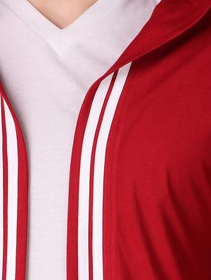 red cotton shrug - 15693216 - Standard Image - 5