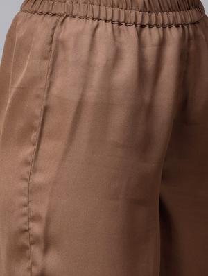 brown elasticated waist palazzo - 15693898 - Standard Image - 5