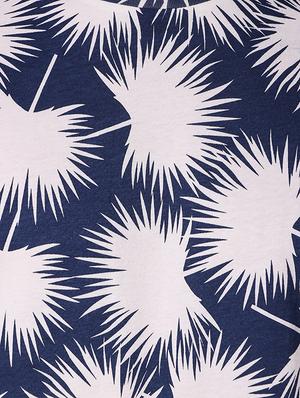 navy blue cotton all over print t-shirt - 15695195 - Standard Image - 5