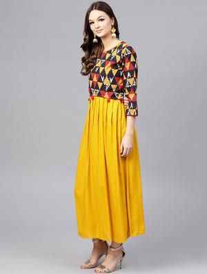 flared geometrical dress - 15696082 - Standard Image - 2