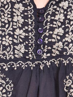 embroidered straight kurti - 15696109 - Standard Image - 5
