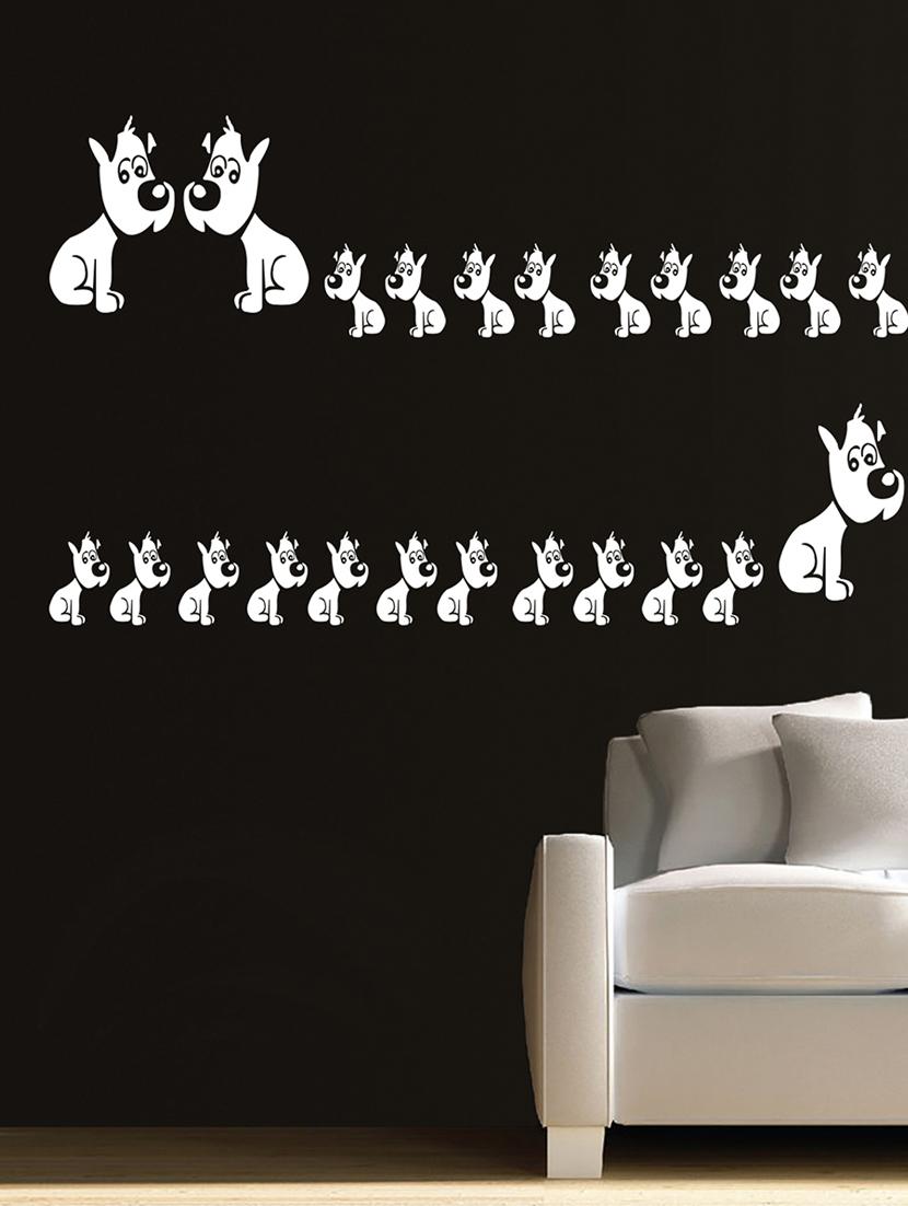kayra decor adorable pups reusable diy wall stencil painting for home decor (pvc, 16inch x 24 inch) - 15696659 - Zoom Image - 2