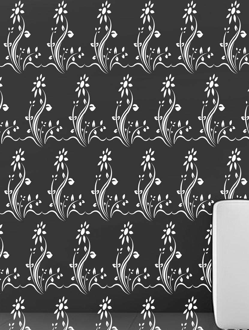 kayra decor reusable diy wall stencil painting for home decor (pvc, 16inch x 24 inch) - 15696660 - Zoom Image - 2