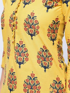 gota patti kurta with burgundy palazzo set - 15697548 - Standard Image - 5
