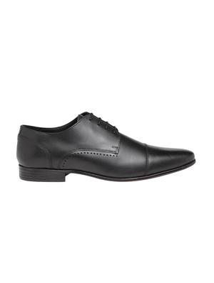 black leather lace-up derbys - 15699324 - Standard Image - 2
