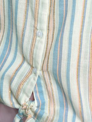 striped tie knot shirt - 15699744 - Standard Image - 5